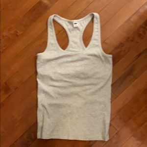Old Navy, M, racerback tank, heather gray